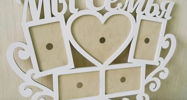 Фоторамка из фанеры на стену