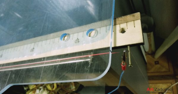 Гибка оргстекла нихромовой струной
