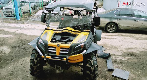 Ветровое стекло квадроцикла из оргстекла 6 мм