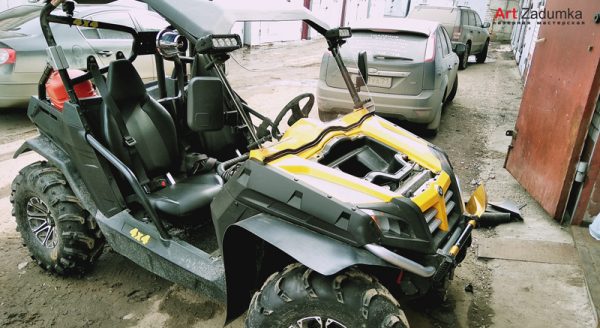 Защитное стекло для квадроцикла из оргстекла 6 мм